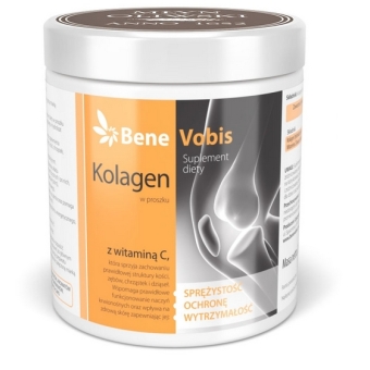Bene Vobis Kolagen (hydrolizat żelatynowy) z witaminą C proszek 250g cena 64,90zł