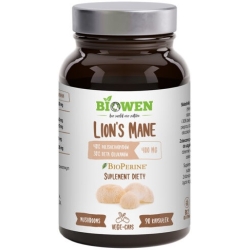 Biowen Lion's Mane (Soplówka jeżowata) 400mg 90kapsułek cena 75,99zł