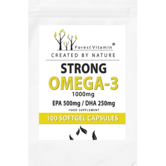 Omega-3 Strong 100kapsułek Forest Vitamin cena 41,90zł