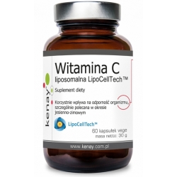 Kenay Witamina C liposomalna LipoCellTech 60kapsułek vege cena 66,50zł