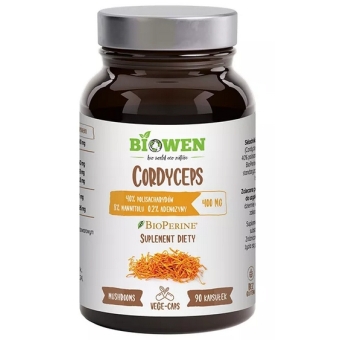 Biowen Cordyceps Maczużnik Chiński 90kapsułek cena 73,71zł