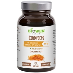 Biowen Cordyceps (Maczużnik Chiński) 400mg 90kapsułek cena 75,99zł