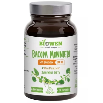 Biowen Bacopa Monnieri 300mg 120kapsułeK cena 44,44zł