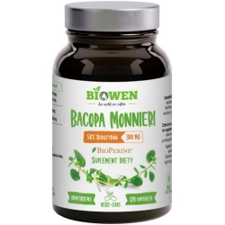 Biowen Bacopa Monnieri 50% bakozydów 300mg 120kapsułek cena 47,99zł