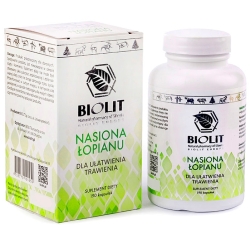 Biolit Nasiona łopianu lepsze trawienie 190kapsułek PROMOCJA cena 118,95zł