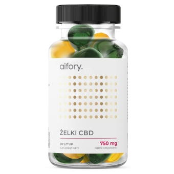 Aifory Żelki CBD 750mg 30sztuk cena 59,00zł