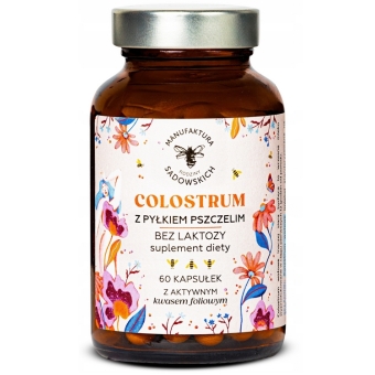 Colostrum z pyłkiem pszczelim 60kapsułek Pasieka Sadowskich cena 74,90zł