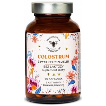 Colostrum z pyłkiem pszczelim 60kapsułek Pasieki Rodziny Sadowskich cena 89,50zł