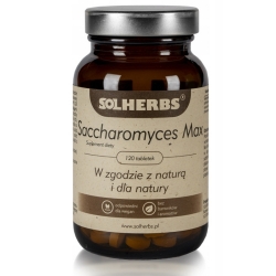 Saccharomyces Max 120tabletek Solherbs cena 35,90zł