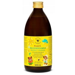 Miodziś Multiwitamina dla dzieci i młodzieży z pyłkiem pszczelim 500ml Pasieki Rodziny Sadowskich cena 66,90zł