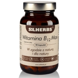 Witamina B12 Max 90kapsułek Solherbs cena 39,90zł