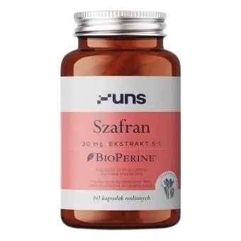 UNS Szafran + Bioperine 60kapsulek cena 35,85zł