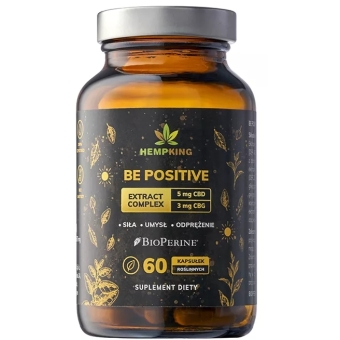 HempKing Be Positive CBD+CBG 60kapsułek cena 89,14zł