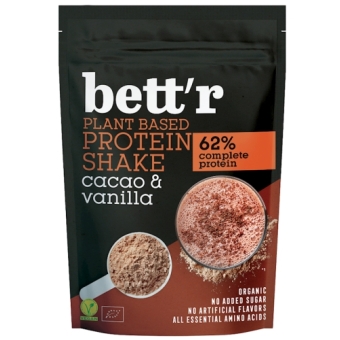 Shake proteinowy kakoa i wanilia bez dodatku cukru BIO 500 g Bett'R cena 72,95zł