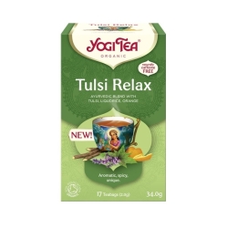 Herbatka Tulsi Relax BIO 17 saszetek Yogi Tea cena 12,45zł