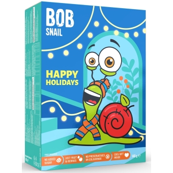 Zestaw Świąteczny Przekąski owocowe z zabawką 140 g Bob Snail cena 29,55zł
