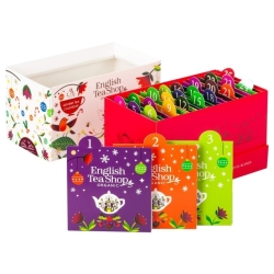 Kalendarz adwentowy herbatki Luxury BIO 25 saszetek English Tea Shop cena 35,09zł