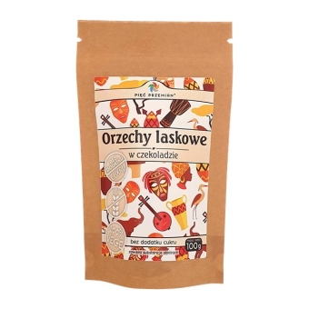 Orzechy laskowe w czekoladzie bez cukru 100 g Pięć Przemian cena 15,95zł