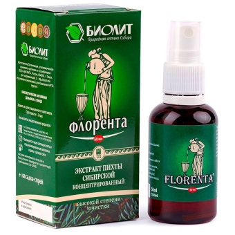 Biolit Florenta spray – skoncentrowany wodny ekstrakt pąków pichty syberyjskiej 50 ml cena 54,00zł