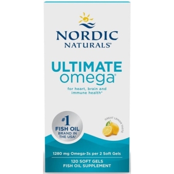 Nordic Naturals Ultimate Omega 1280mg (Kwasy omega-3 CYTRYNA) 120kapsułek cena 188,89zł
