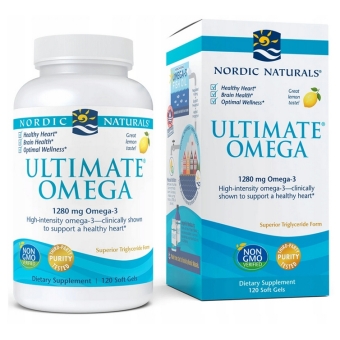 Nordic Naturals Ultimate Omega- 3 1280 mg cytryna 120kapsułek cena 163,00zł