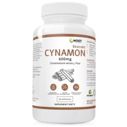 Cynamon Cejloński Ekstrakt 600mg 90kapsułek Wish Pharmaceutical cena 28,90zł