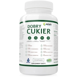 Dobry Cukier Morwa biała Gurmar Kozieradka Biała Fasola Cynamon 90kapsułek Vege Wish Pharmaceutical cena 65,90zł