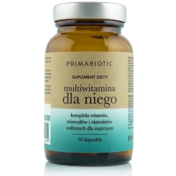Primabiotic Multiwitamina dla niego 60kapsułek Natubay cena 39,00zł