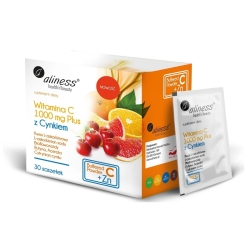 Aliness Witamina C 1000 mg Plus z cynkiem 30saszetek cena 29,90zł