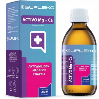 Activo Aktywne jony magnezu i wapnia (Activo Mg + Ca) 250ml Supleko cena 98,00zł
