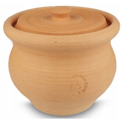 Gliniany garnek średni z pokrywką Szymon 3 cena 85,90zł