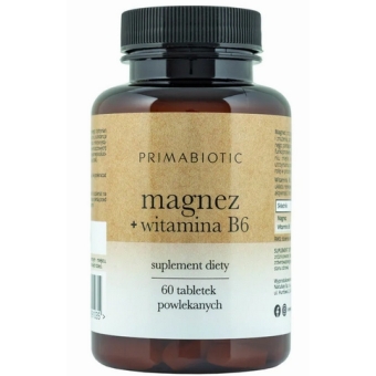 Primabiotic Magnez + witamina B6 60tabletek Natubay cena 25,90zł