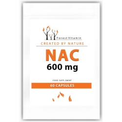 NAC 600mg N-acetyl L-cysteina 60kapsułek Forest Vitamin cena 25,90zł