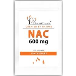 NAC 600mg N-acetyl L-cysteina 150kapsułek Forest Vitamin cena 51,90zł