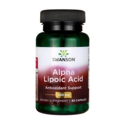 Swanson ala (kwas alfa liponowy) 300mg 60 kapsułek cena 33,10zł
