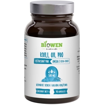 Biowen Krill Oil Pro (Olej z kryla) 90kapsułek cena 77,55zł