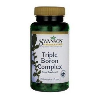 Swanson Triple Boron complex 3mg 250kapsułek cena 30,29zł
