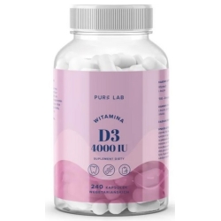 Pure Lab Witamina D3 4000 IU 240kapsułek cena 43,60zł
