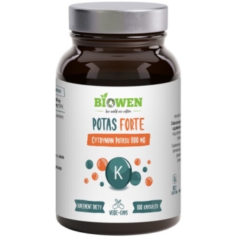 Biowen Potas Forte (Cytrynian potasu) 1100mg 100kapsułek cena 34,90zł