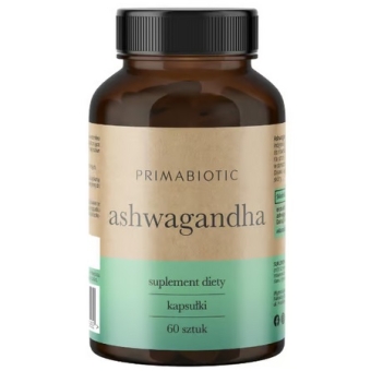 Primabiotic Ashwagandha 60kapsułek cena 49,90zł