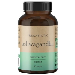Primabiotic Ashwagandha 60kapsułek cena 49,00zł