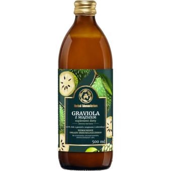 Sok Graviola z miąższem 500ml Herbal Monasterium cena 28,90zł