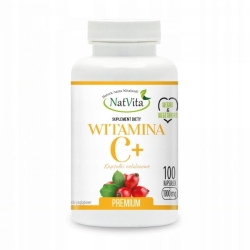 Natvita witamina C+ 1000 mg 100 kapsuek cena 31,90zł