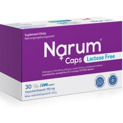 Narum Lactose Free Probiotyk bez laktozy 30kapsułek cena 52,50zł