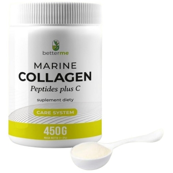 BetterMe Marine Collagen Peptides plus C kolagen rybi na stawy skórę włosy i paznokcie proszek 450g cena 119,00zł
