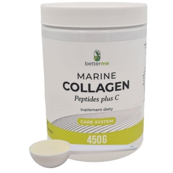 Betterme Marine Collagen Peptides plus C kolagen rybi na stawy skórę włosy i paznokcie 450g cena 119,00zł