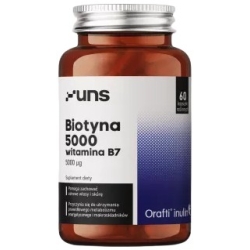 UNS Witamina B7 biotyna 5000 60kapsułek cena 44,90zł