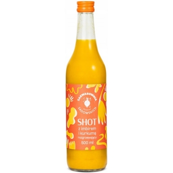 Shot z kurkumą i imbirem rozgrzewający 500ml Pasieki Rodziny Sadowskich cena 39,50zł