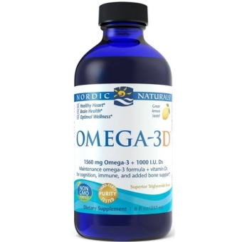 Nordic Naturals Omega-3D 1560mg z witaminą D smak cytrynowy 237ml cena 99,00zł