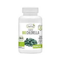 Natvita Bio Chlorella 500mg 280tabletek cena 46,90zł